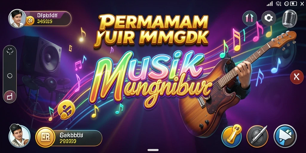 Tampilan gameplay 34R yang penuh warna dan interaktif.