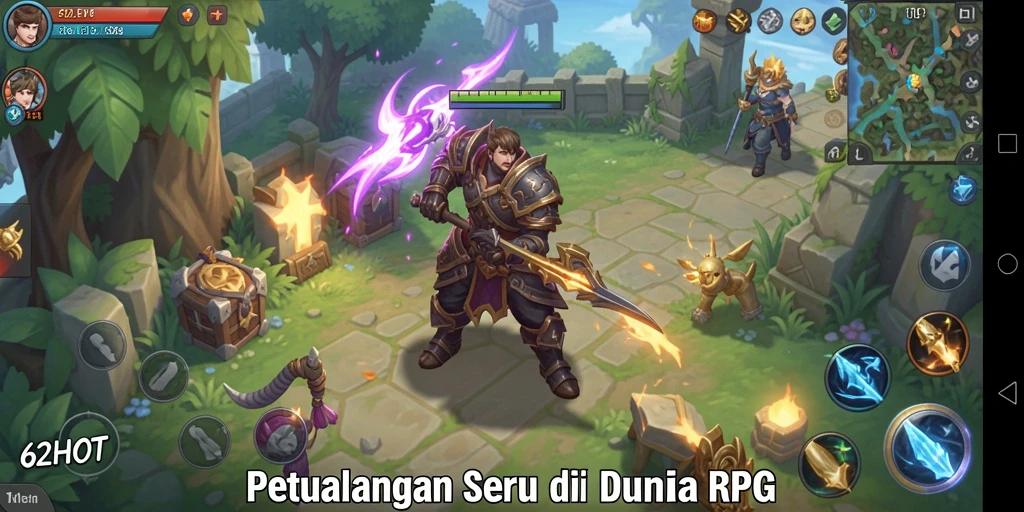 Tampilan gameplay seru dalam dunia RPG yang mengesankan.