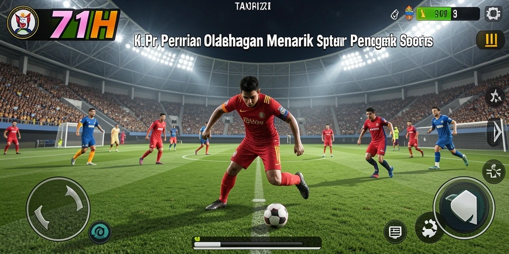 Tampilan gameplay seru dalam 71H dengan aksi olahraga yang mendebarkan.