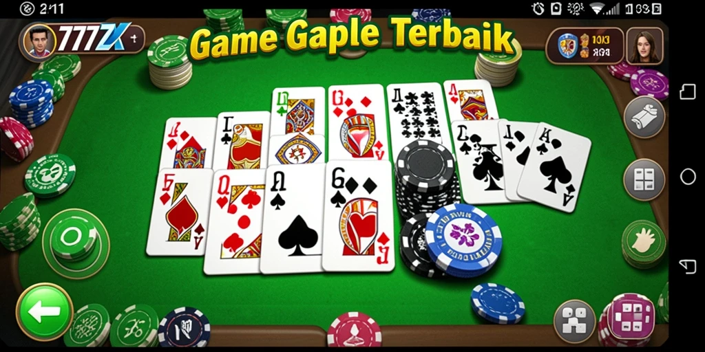 Screenshot gameplay Gaple yang seru dan menarik di 777ZX.