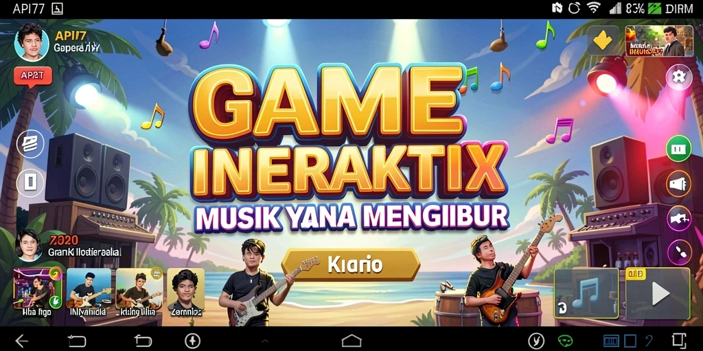 Screenshot utama API77 menunjukkan gameplay yang seru dan interaktif.