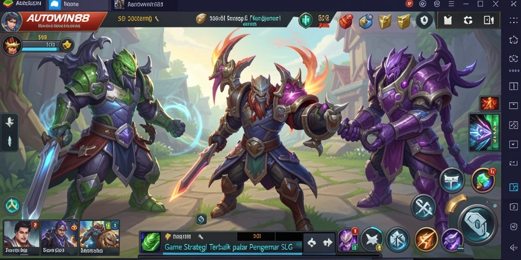 Screenshot gameplay AUTOWIN88 yang menggambarkan pertarungan strategi.