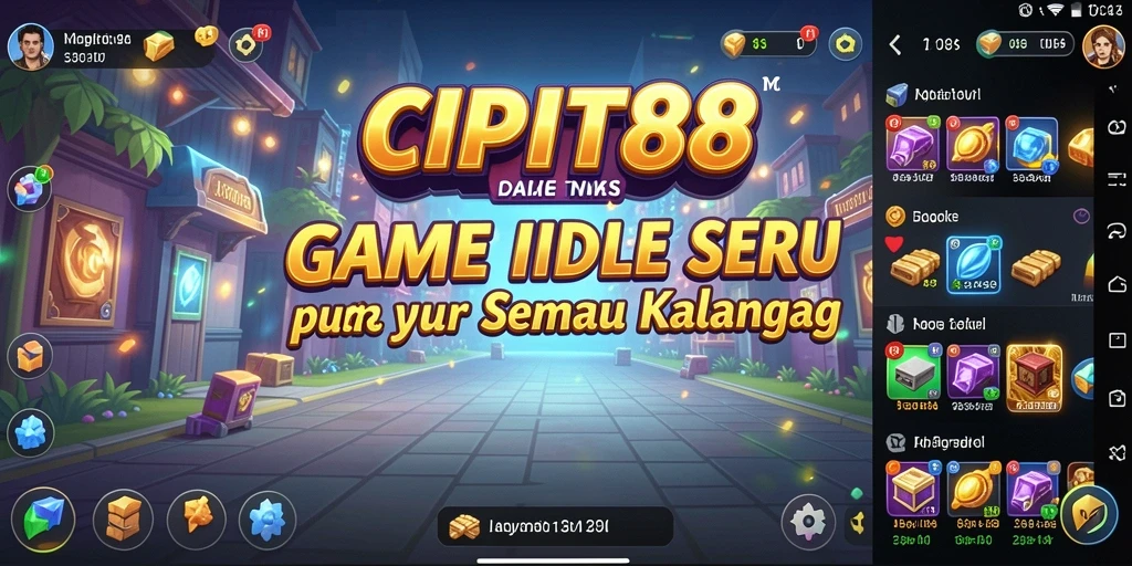 Tangkapan layar utama <strong>CIPIT88</strong> menunjukkan aksi seru dalam gameplay Idle.