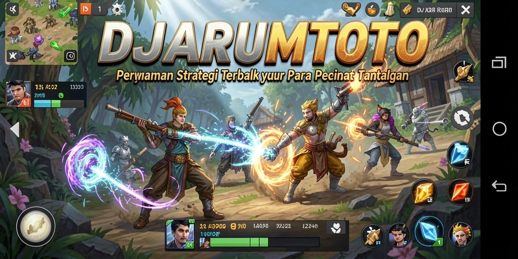Tampilan gameplay strategis yang mendebarkan dan penuh tantangan.