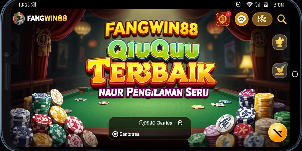 Screenshot utama FANGWIN88 menampilkan gameplay QiuQiu yang seru.