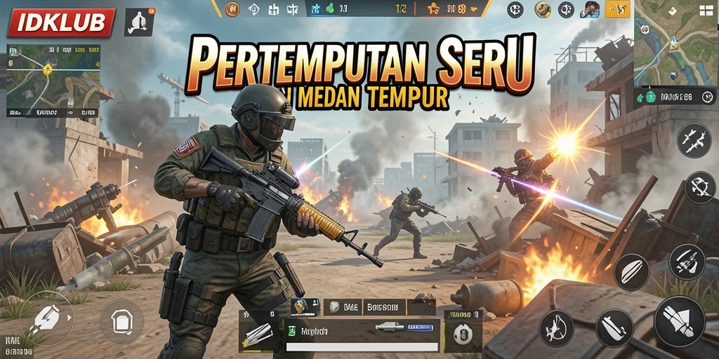 Tampilan epik dari pertempuran intense di IDKLUB.