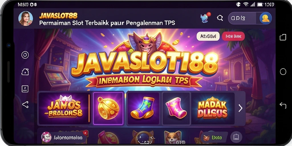 Screenshot utama JAVASLOT88 menunjukkan gameplay slot yang mendebarkan dan interaktif.