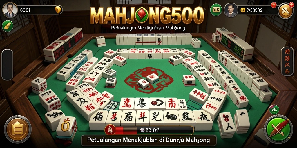 Tampilan menarik dari gameplay <strong>MAHJONG500</strong> dalam petualangan yang menegangkan.