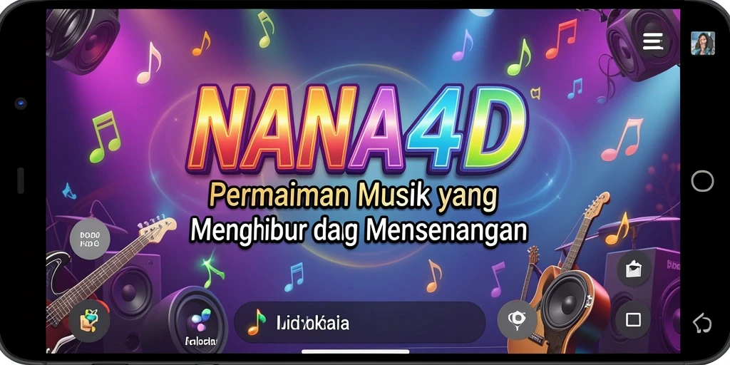 Tampilan gameplay NANA4D yang menarik dan penuh warna.