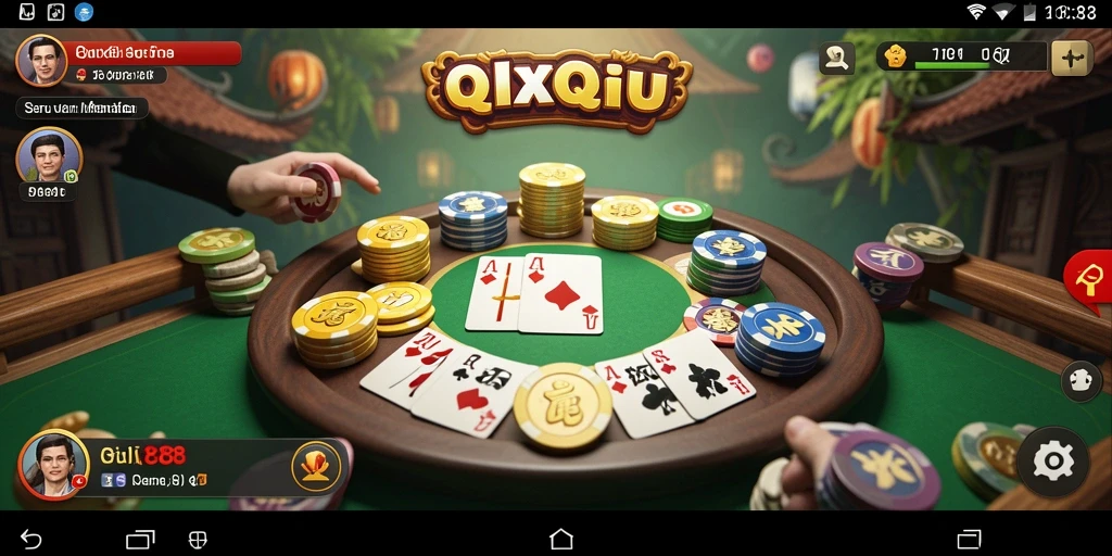 Screenshot OLX888 menampilkan keseruan bermain QiuQiu.