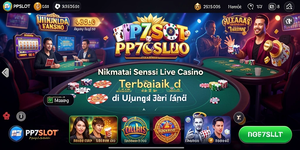 Tampilan gameplay Live Casino yang menarik dan interaktif.