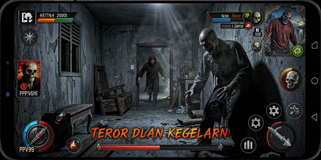 Gameplay mencekam dari PPV99 dengan suasana Horror yang mendalam.