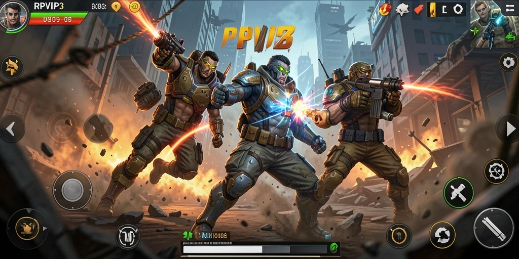 Tampilan gameplay RPVIP3 yang seru dan mendebarkan.