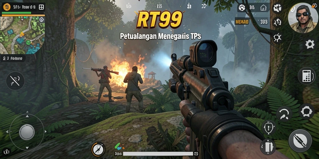 Menampilkan aksi seru dalam game TPS RT99 dengan grafis menawan.