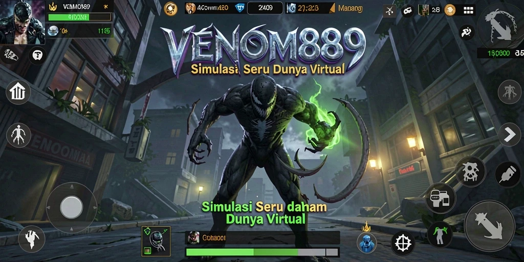 Tampilan gameplay mendalam dari <strong>VENOM889</strong> di dunia simulasi yang menawan.