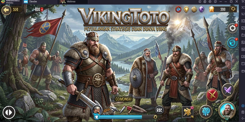 Tampilan menarik dari gameplay VIKINGTOTO menunjukkan aksi pertempuran yang mendebarkan.